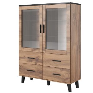 Vitrin LOTAR 120 wotan tölgy / fekete
