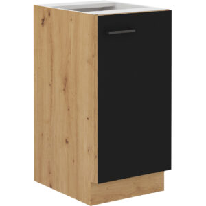 Alsó konyhaszekrény 40 MADERA 06 artisan tölgy / fekete