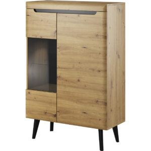 Vitrin ORDI 05 artisan tölgy / fekete