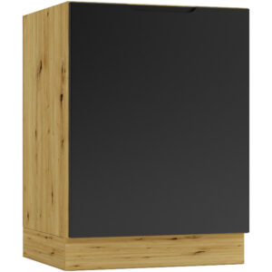 Alsó konyhaszekrény főzőlaphoz D60PC ELLEN 06 artisan / fekete borsó